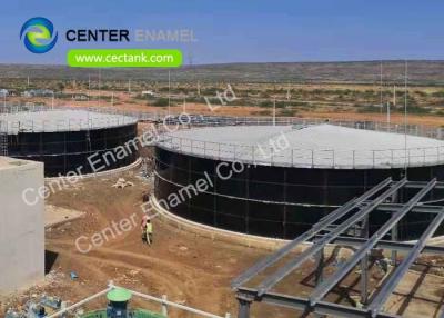 China Los tanques de almacenamiento industriales de acero empernados vidrio del agua de 100000 galones con vida de servicio larga durable en venta