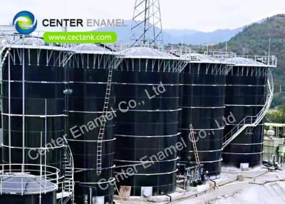 China Tanque de água de aço aparafusado do fogo com os telhados da plataforma da calha da liga de alumínio à venda