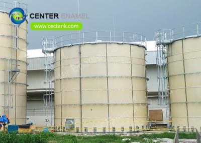 Chine Le verre a fondu aux réservoirs en acier de biogaz de ferme pour le réservoir boulonné en acier pour la digestion anaérobie de biogaz de la ferme de vache à vendre