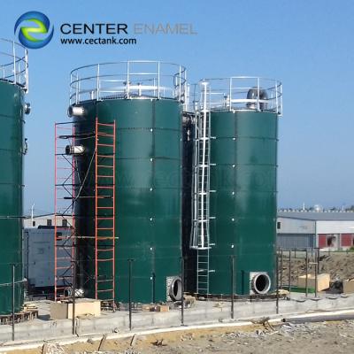中国 80000ガロンは排水処理の植物のための鋼鉄嫌気性消化タンクをボルトで固定した 販売のため