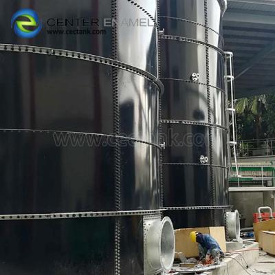 Chine réservoirs en acier doublés de verre inertes pour des projets de stockage d'eau potable à vendre