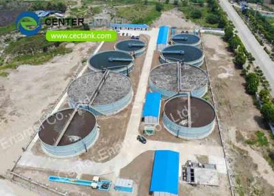 China proyecto del tratamiento de aguas residuales de la ciudad de los tanques de almacenamiento de la lascivia 20000m3 en venta