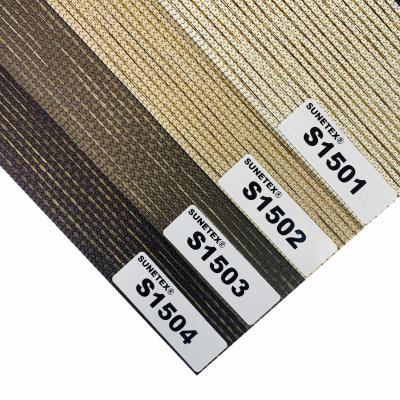China Customized Plain 100% Polyester Zebra Roller Blind Fabric for Window Blinds for sale