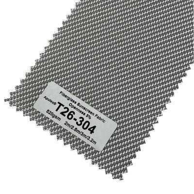 China Tela ciega ASTM G21 de la tela de la fibra de vidrio del 42% de la protección solar de las sombras blancas del rodillo en venta