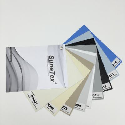 China Double Face Color Glue 310GSM Fabric Blackout Blind Material Grade 8 for sale