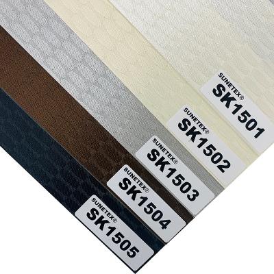 China Custom Blackout Double Sheer Zebra Blinds Fabric For Window Blinds 3*50m for sale