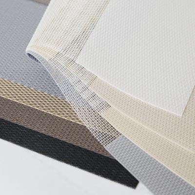 Chine La double couche 100% de protection solaire de zèbre de polyester horizontal de tissu aveugle le matériel de rideau en tissu à vendre