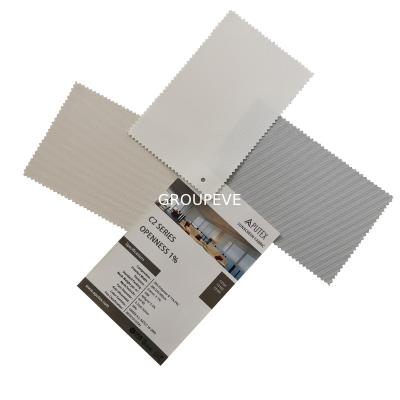 China 1% Openness Sunscreen Fabric Outdoor And Indoor Skylight Blinds Sunscreen Fabric for sale