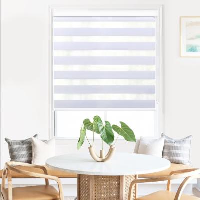 China Smart Motor Cover Blackout Roller Zebra Blind Shades Fabric For Motorized Window for sale