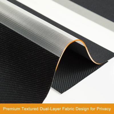 China 100% Polyester Horizontale Klarfarbe Zebra Sonnenblenden für Fenstergewebe zu verkaufen
