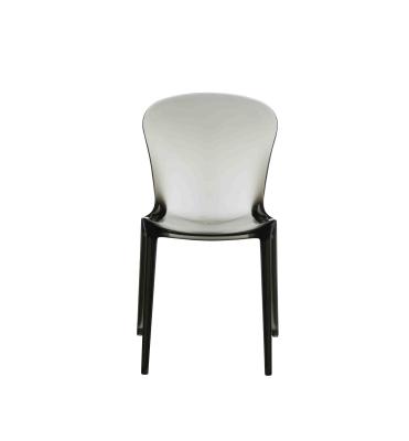 China Silla de espalda ovalada de acrílico silla de espalda ovalada blanca con diseño atractivo en venta