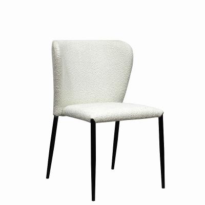 China Ergonomic Metal Frame Dining Room Chairs Durable Foam Padded Seat for sale