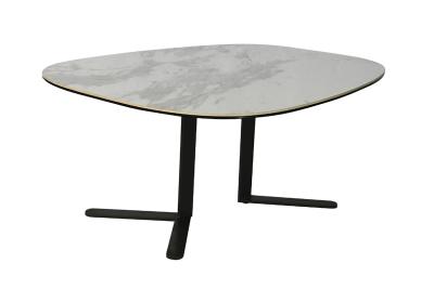 China Luxury Black Metal Frame Coffee Tables Round Nesting Coffee Table for sale