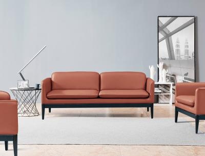 China Luxo tapizado Sofá de cuero medio Muebles de sala de estar Diseño clásico en venta