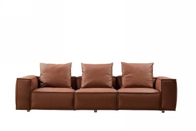 Κίνα ODM μισό δερμάτινο μισό ύφασμα γωνιακό καναπέ 3 θέσεις I σχήμα καναπέ προς πώληση