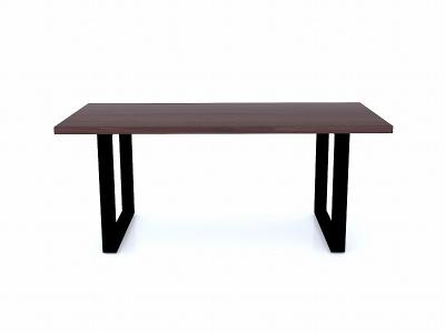 China Metal Frame Solid Wood Standing Desk Polished For Office Home Furniture for sale