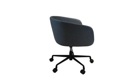 China Metallbasis Polstered Dreh-Stuhl Schwarz Dreh-Stuhl zu verkaufen