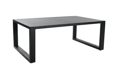 China Black Metal Base Dining Room Table Modern Rectangle Customized for sale