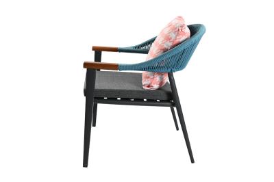 China Conjunto de cadeira de mesa de jardim em moldura de alumínio à venda