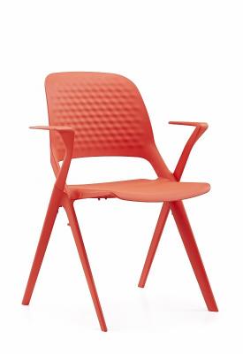 China OEM Modern Plastic Dining Chairs Sleek Plastic Canteen Chairs for sale