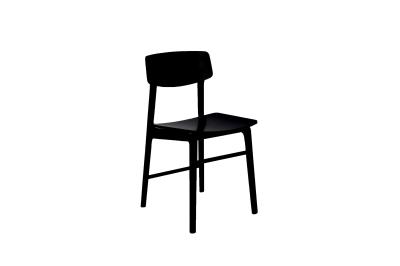 China Cadeiras de jantar de madeira de luxo cinza-preto Nordic para mobiliário doméstico à venda