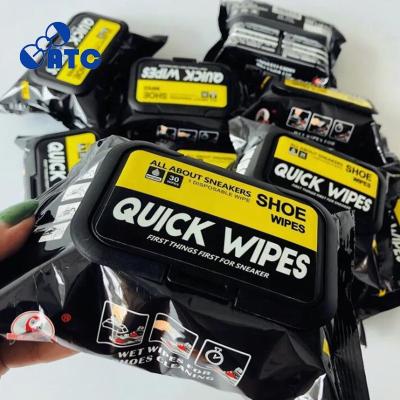 China Portable Convenience Shoe Cleaning Wipes Disposable Shoes To Clean Wet Polished Sneakers en venta