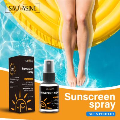 China Private Label SPF 50 Sunscreen Spray Body And Face Sunblock Moisturizing for sale