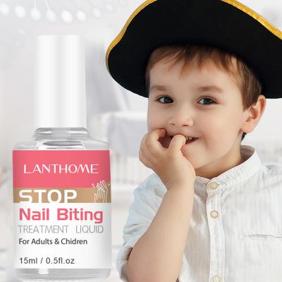 China Private Label 15ml Nail Repair Essence Anti Nail Bites Treatment Polish Liquid For Kids for sale
