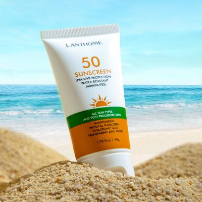 China SPF 50 Body Whitening Cream UV Protection Physical Sunscreen Lotion for sale
