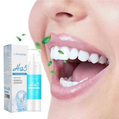 China HA5 Teeth Repairing Toothpaste Refreshing Whitening Stain And Bad Breath Removal for sale