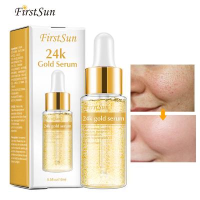 China Organic Lift 24k Gold Face Serum Moisturizing Essential Oil Firming 15ml for sale
