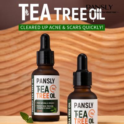 Chine 100% pure huile essentielle d'arbre à thé anti-acné cicatrisante incolore à vendre