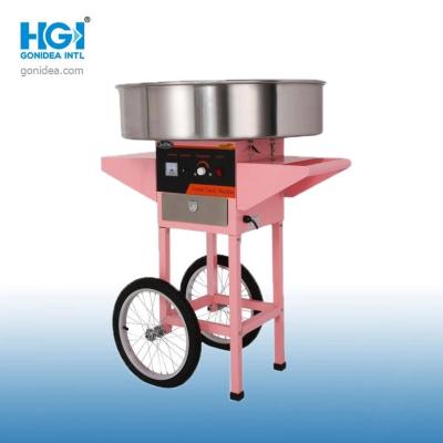 China 950W Electric Sugar Candy Floss Machine Commercial With Cart en venta