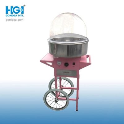 Chine Manual Gas Cotton Candy Floss Machine Commercial With Cart à vendre