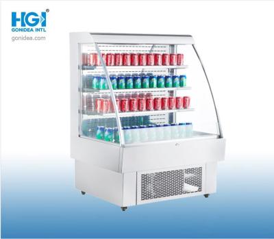 China Supermarket Open Multideck Display Refrigerator 380L Capacity for sale