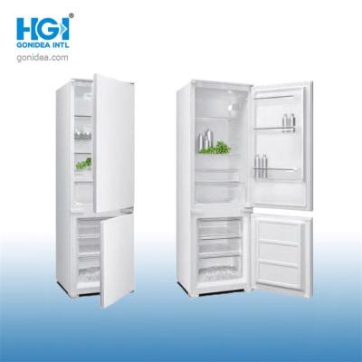 China LED Light Bottom Freezer Refrigerator Defrost Electronic Temperature Control for sale