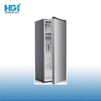 China 172 Liter Semi Auto Defrost LED Single Door Small Fridge With Water Dispenser for sale