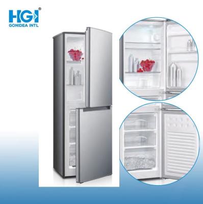 China Home Upright 2 Doors Refrigerator Defrost With Buttom Freezer Drawers for sale