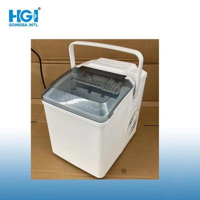 China Portable Plastic Table Top Mini Home Ice Maker Countertop With Handle for sale