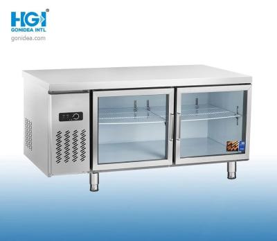 中国 Low Noise Kitchen Storage Refrigerator With R600A Refrigerant And Glass Door 販売のため