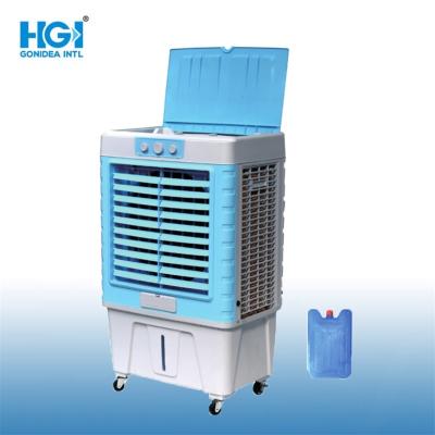 China Domestic 220V 200W Energy Saving Mobile Evaporative Air Cooler With Ice Mold for sale
