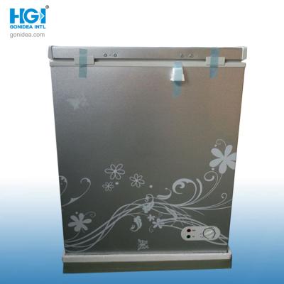 China Floweral Silver Gray Deep Chest Freezer Mechanical Temperature Control With Door Lock à venda