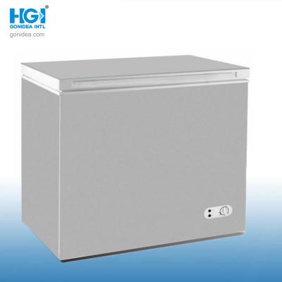 China 300L Commercial Glass Door Deep Chest Freezer Low Temperature -25 Degree for sale