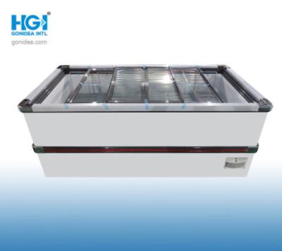 China 850L Supermarket Island Freezer Chest SGS R290 for sale