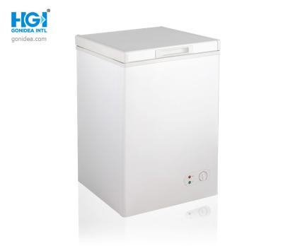 China R600a Top Open Single Door Deep Freezer Small Size 108 Liter Compressor QD65Y for sale