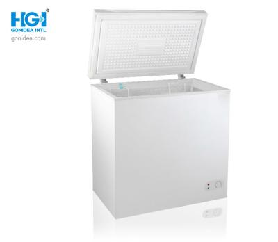 中国 HGIの単一のガラス ドアの冷凍庫162リットルのCBのデジタル表示装置 スクリーン 販売のため