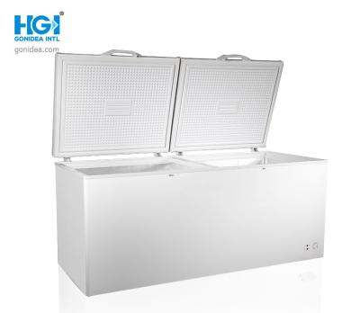 中国 Gonideaの折れ戸R134a 818リットルの白い深い箱のフリーザー電気PCM 販売のため