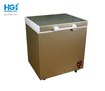 China Gonidea 5.3cf Outdoor Commercial Solar Freezer 150 Liter CFC Free With Led Light for sale