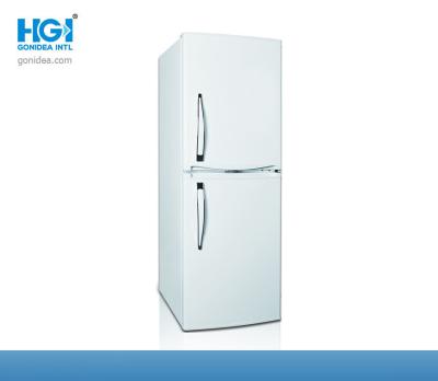 China Movable Double Door Upright Commercial Freezer 195 Litre Outside Condensor for sale