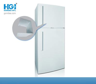 China HGI 470 Liter 2 Door Top Freezer Refrigerators 16.5 Cu Ft R134a CE Stainless Steel for sale